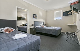 up to 6 guests can sleep in the two-bedroom unit
