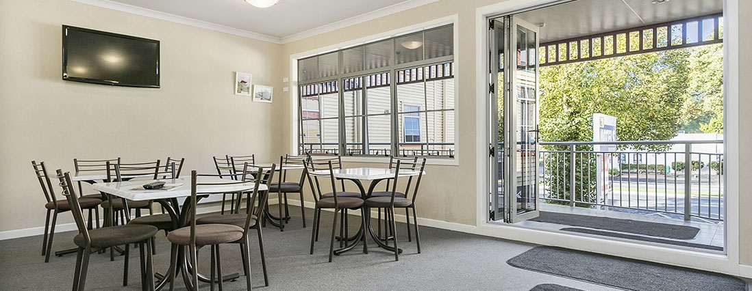 dining area in communal kitchen